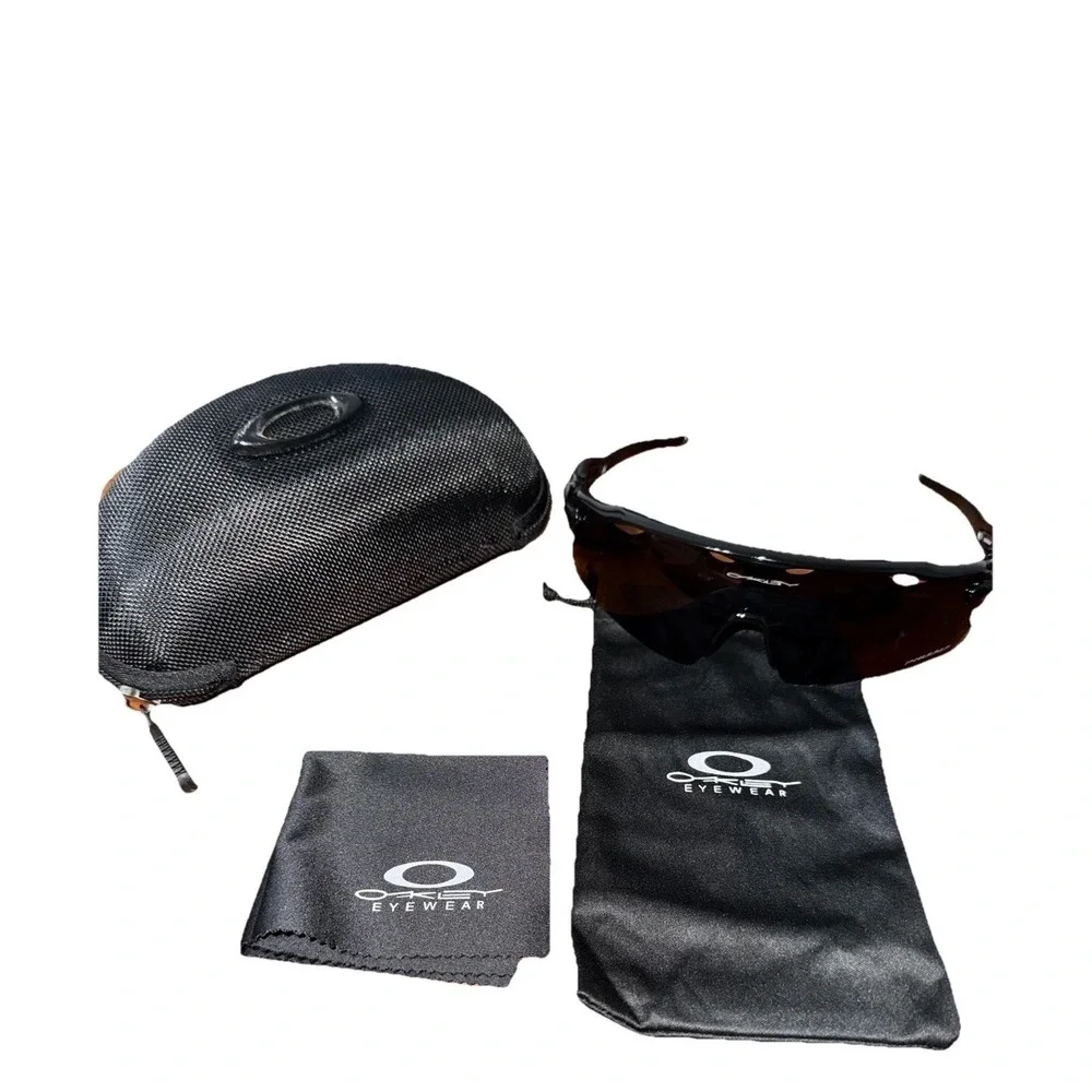 Oakley EVZero Path Prizm Sunglasses Black Rimless Sport Shield